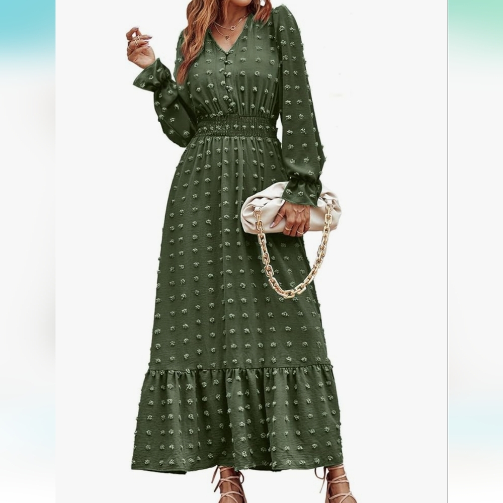 Maxi Dress Forest Gree - NWOT